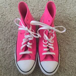 Converse Hot Pink High-Tops